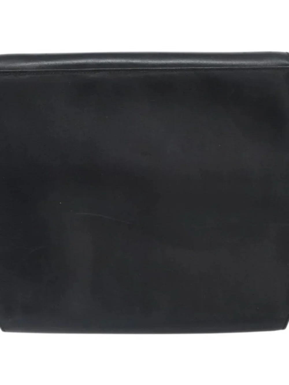 Salvatore Ferragamo Shoulder Bag Leather Black Gold Auth BA9556